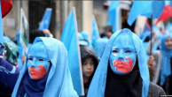 14国家，22小时，海外维吾尔人抗议中国“集中营”政策