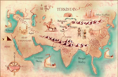 İpek yolu Haritası