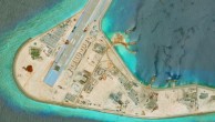 中国在南海岛礁建造飞机库